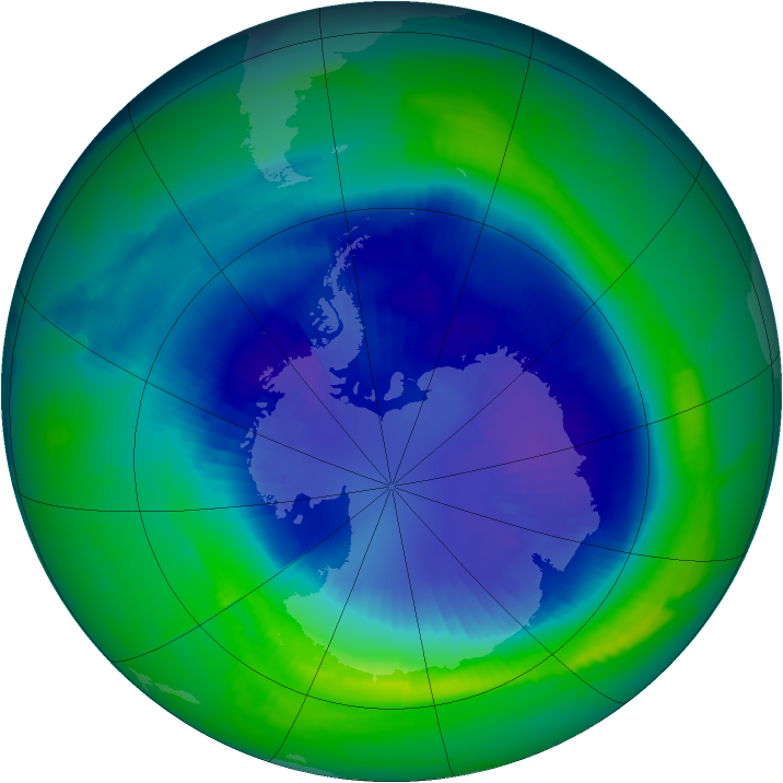 Ozone Map 1997-09-10
